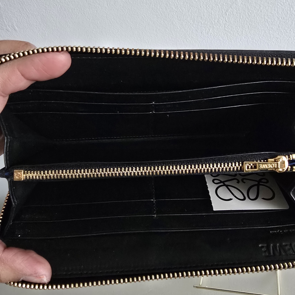Loewe Black Wallet with Gold Accents - Picture 8 of 12